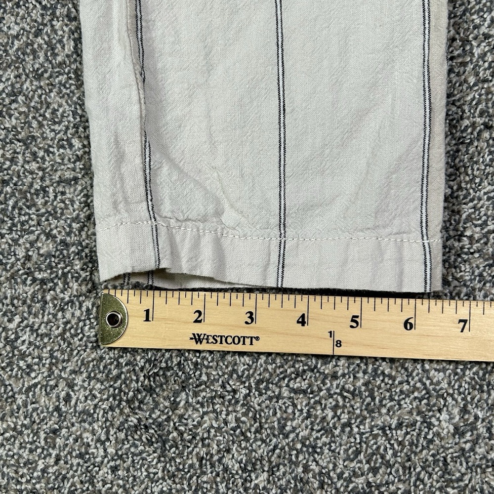 Anthropologie Seashore Pant Linen Blend Rope Tie Striped Women Small Casual Boho - Picture 10 of 11